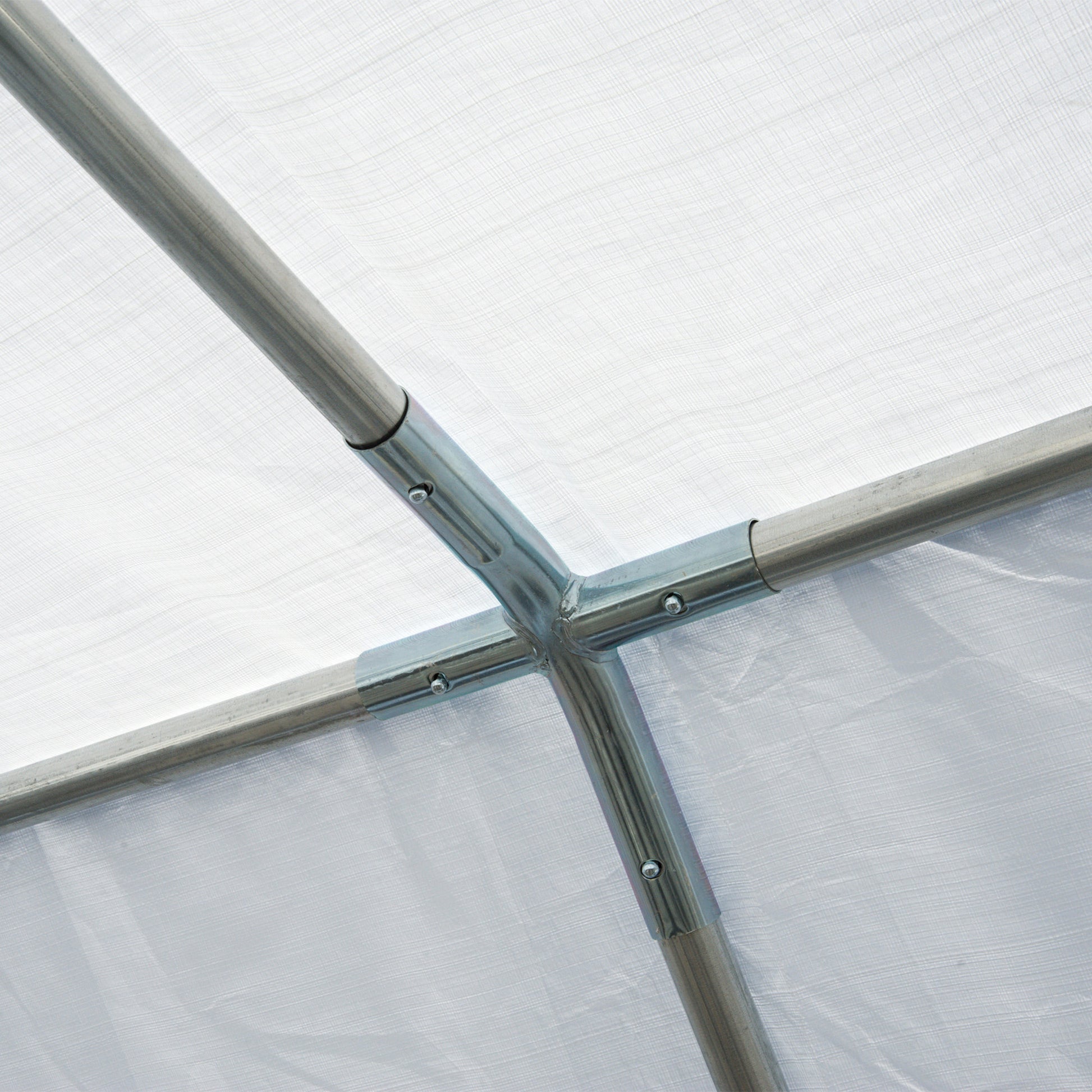 Party Tent 8x4 m Garden Gazebo with 4 Side Panels and 8 Anti-UV Windows Pavilion Pergola Carport Gazebo for Events Weddings White