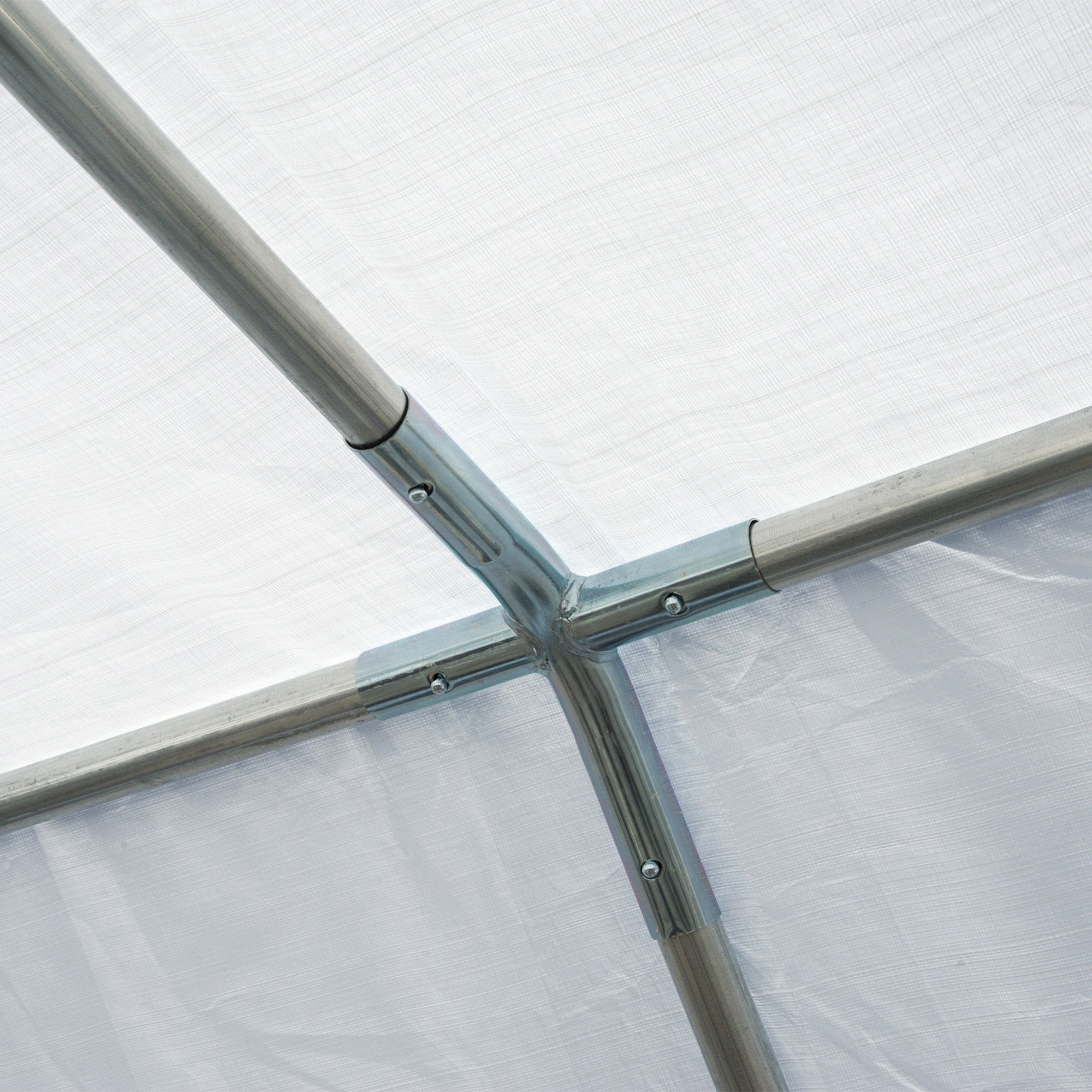 Party Tent 8x4 m Garden Gazebo with 4 Side Panels and 8 Anti-UV Windows Pavilion Pergola Carport Gazebo for Events Weddings White