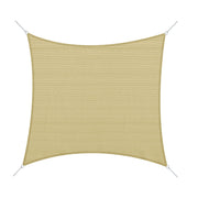 Square Sun Shade Sail for Outdoor in Breathable HDPE, UV Protection 95%, 360x360 cm