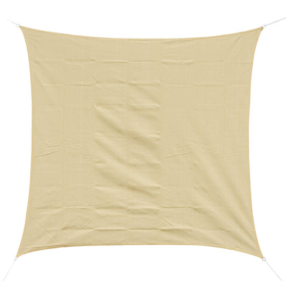 Square Sun Shade Sail for Outdoor in Breathable HDPE, UV Protection 95%, 360x360 cm