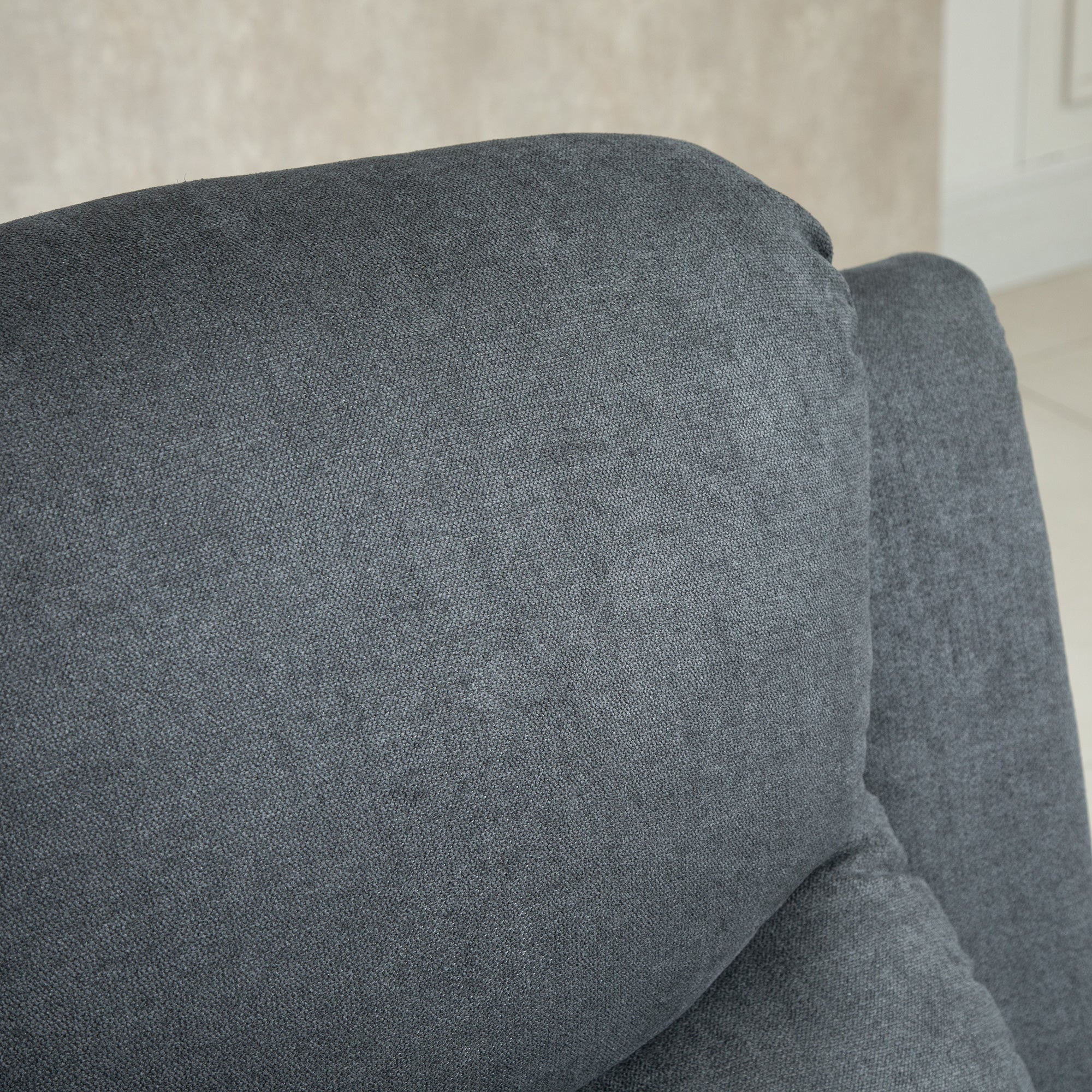 Recliner Chair Single Sofa Bed 150° Adjustable TV Armchair Reclining Chair TV Chair with Sleeping Function for Living Room Linen Dark Gray 93 x 88 x 102 cm