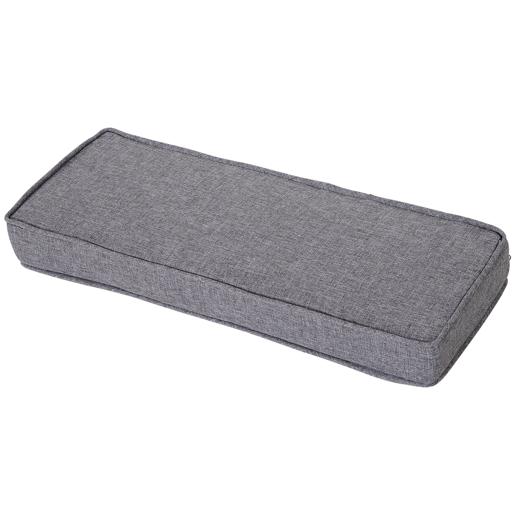 7-Piece Outdoor Rattan Garden Lounge Set with Coffee Table and Modular Sofa with Cushions, Gray