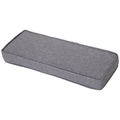 7-Piece Outdoor Rattan Garden Lounge Set with Coffee Table and Modular Sofa with Cushions, Gray