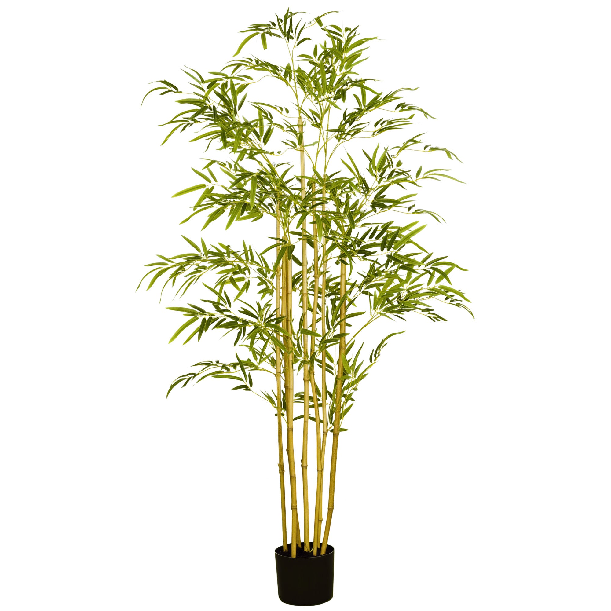 Artificial Bamboo in Pot - 150cm Tall, Decorative Fake Plant for Indoor, Green