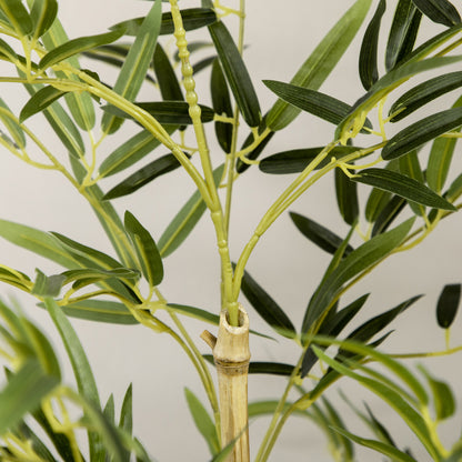 Artificial Bamboo in Pot - 150cm Tall, Decorative Fake Plant for Indoor, Green