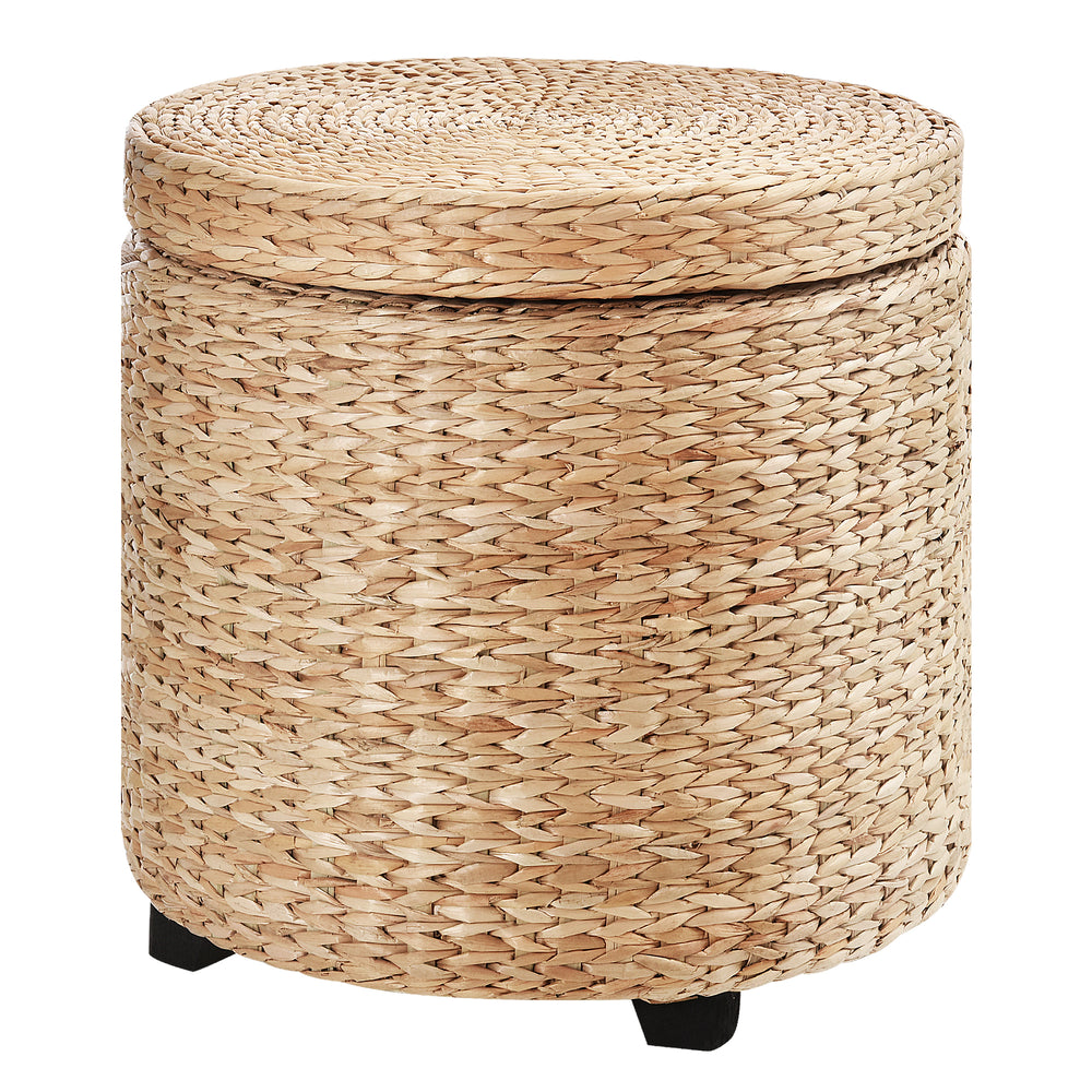 HOMCOM Sandėliavimo Otmomanas Su Kojelėmis, 43 x 43 x 43 cm Chaki