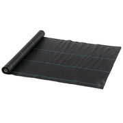 Weed Control Fabric Weed Barrier 1x100 m Geotextile Fabric 60 g/m² for Weed and Weed Control in Garden Black Weed Barrier Roll