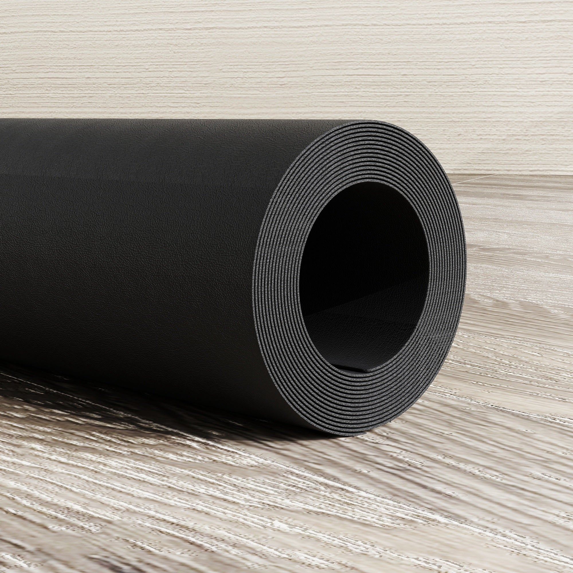 Floor Protection Mat for Fitness Equipment Non-Slip Fitness Mat 4mm Thickness Underlay Mat Exercise Mat Multifunction Mat for Yoga Treadmill Home Trainer Yoga Mat Floor Mat 200x100 cm Black