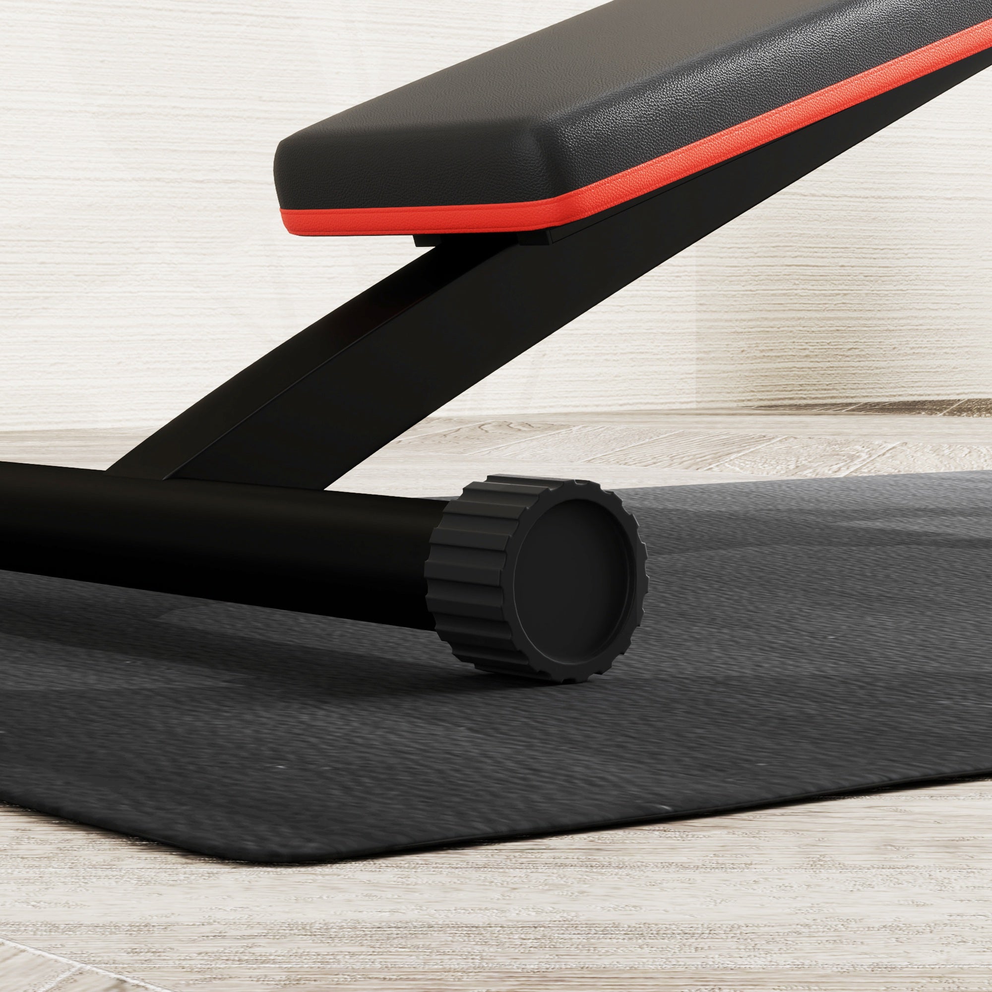 Floor Protection Mat for Fitness Equipment Non-Slip Fitness Mat 4mm Thickness Underlay Mat Exercise Mat Multifunction Mat for Yoga Treadmill Home Trainer Yoga Mat Floor Mat 200x100 cm Black