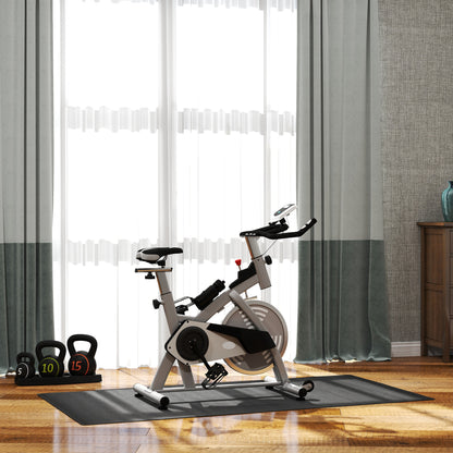 Floor Protection Mat for Fitness Equipment Non-Slip Fitness Mat 4mm Thickness Underlay Mat Exercise Mat Multifunction Mat for Yoga Treadmill Home Trainer Yoga Mat Floor Mat 200x100 cm Black