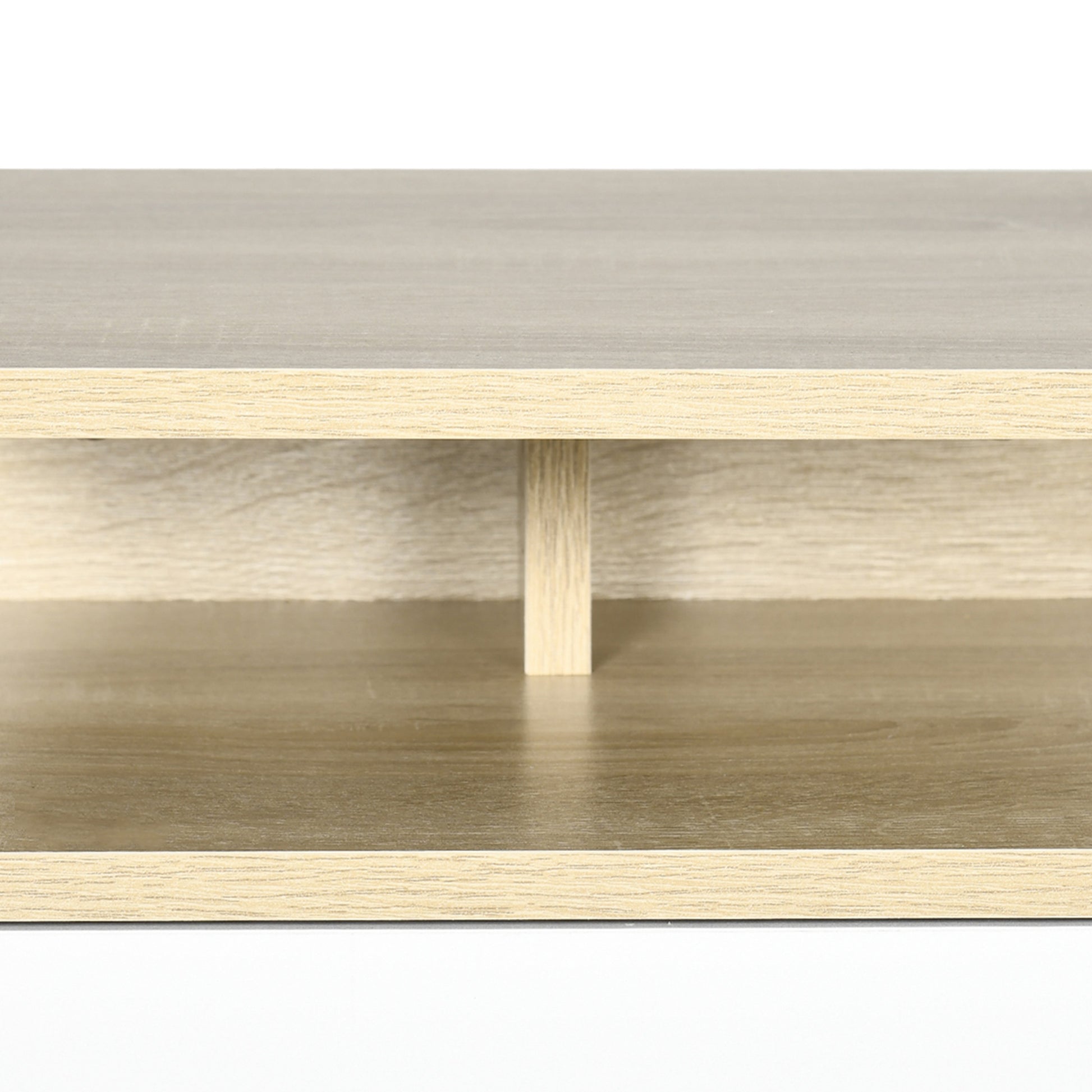 Set of 2 Floating Bedside Tables Wall-Mounted Nightstands with 1 Drawer and Open Shelf for Bedroom 35x32x22.5 cm Oak and White