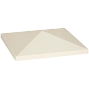Replacement Canopy for 3 x 3 m Pavilion, Waterproof Pavilion Roof, Replacement Cover for Garden Pavilion, Replacement Parts made of Oxford Fabric, 370 gsm, Cream White