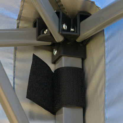 Pavilion approx. 3x3m, waterproof Stable Winterproof Pop-up Folding Pavilion, UV Protection, Foldable Party Tent, Garden Tent with Bag, Garden Pavilion for Camping Garden, Blue