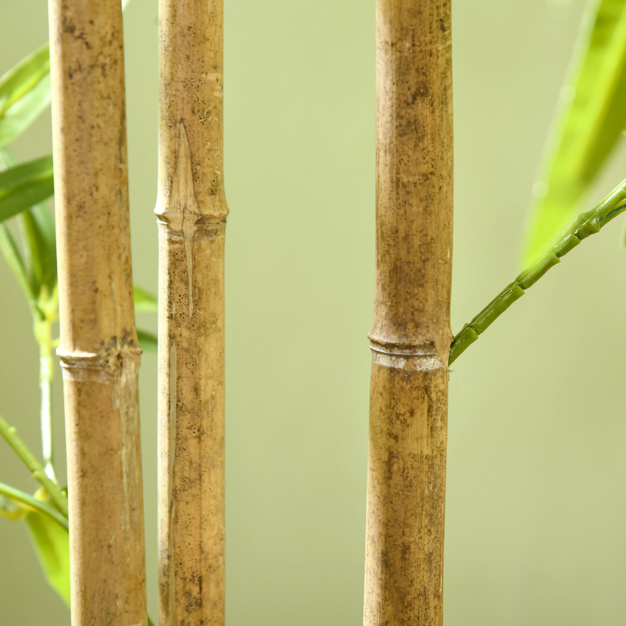 Set of 2 Artificial Bamboo Plants Artificial Tree Height 180 cm with Pot, Interior Decoration, Very Realistic