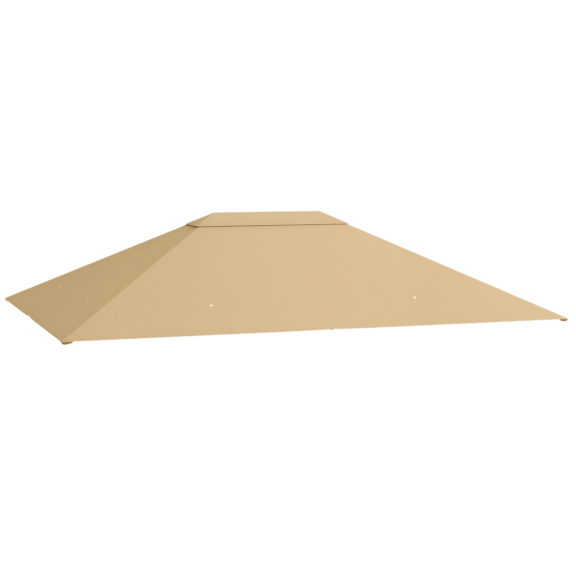 Replacement Roof for Pavilion 4 x 3m, Water-Repellent Pavilion Roof with UV Protection 30+, Replacement Cover for Garden Pavilion, Polyester Fabric Replacement Parts, 180 g/m², Khaki