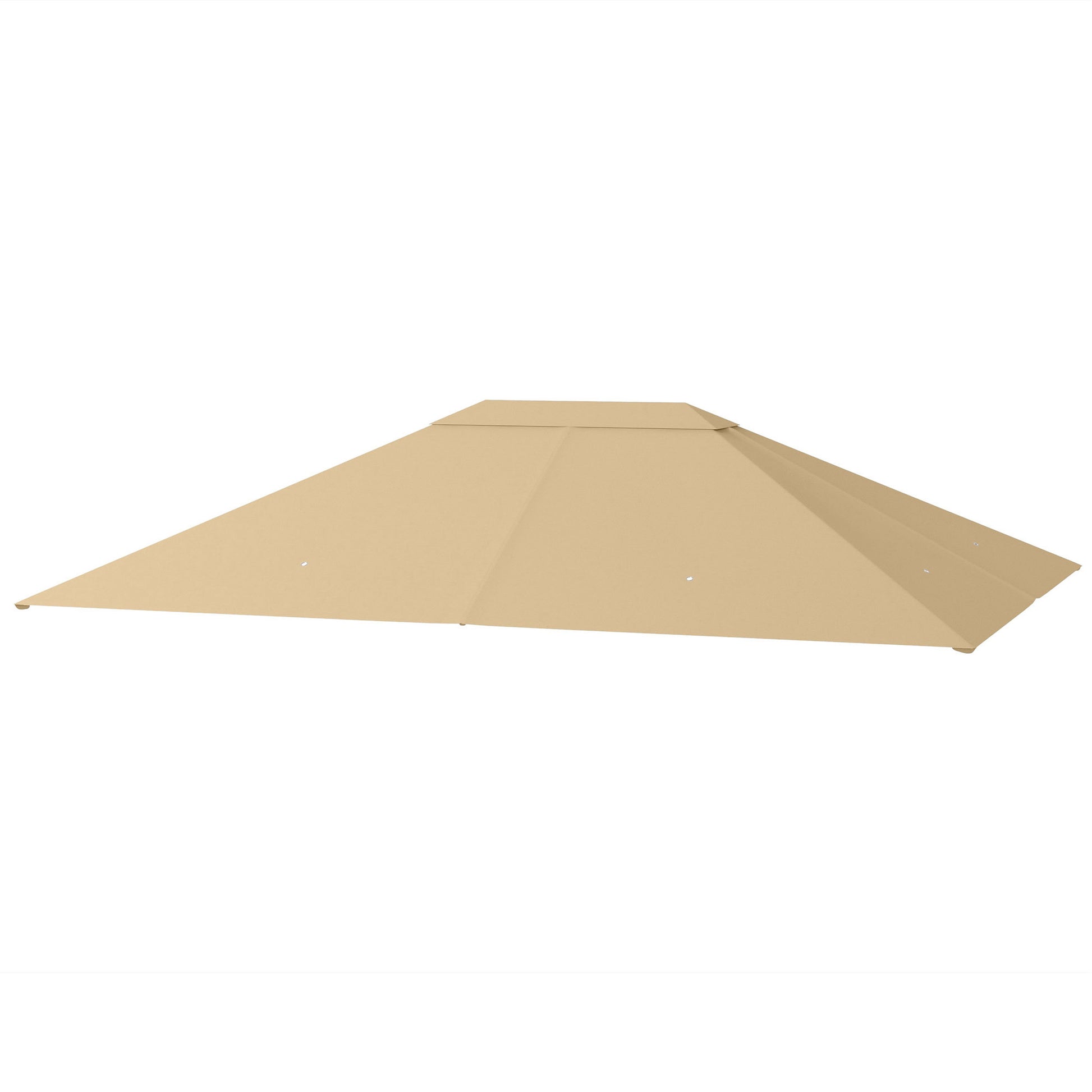 Replacement Roof for Pavilion 4 x 3m, Water-Repellent Pavilion Roof with UV Protection 30+, Replacement Cover for Garden Pavilion, Polyester Fabric Replacement Parts, 180 g/m², Khaki