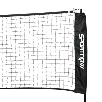 SPORTNOW Complete set of badminton, pickleball, and volleyball, 3 in 1, outdoor sports games with adjustable net height 107-155 cm