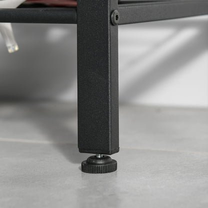 Coat Rack Shoe Rack Clothes Rack with 8 Hooks 2 Shelves MDF Black 28.3 x 13.4 x 72.8 inches