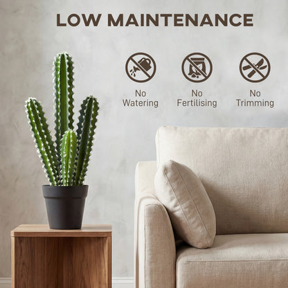 Artificial Cactus Plant, 21 in (53 cm) — Potted Faux Column Cactus with Realistic Look for Home, Office, Housewarming Gift, Décor