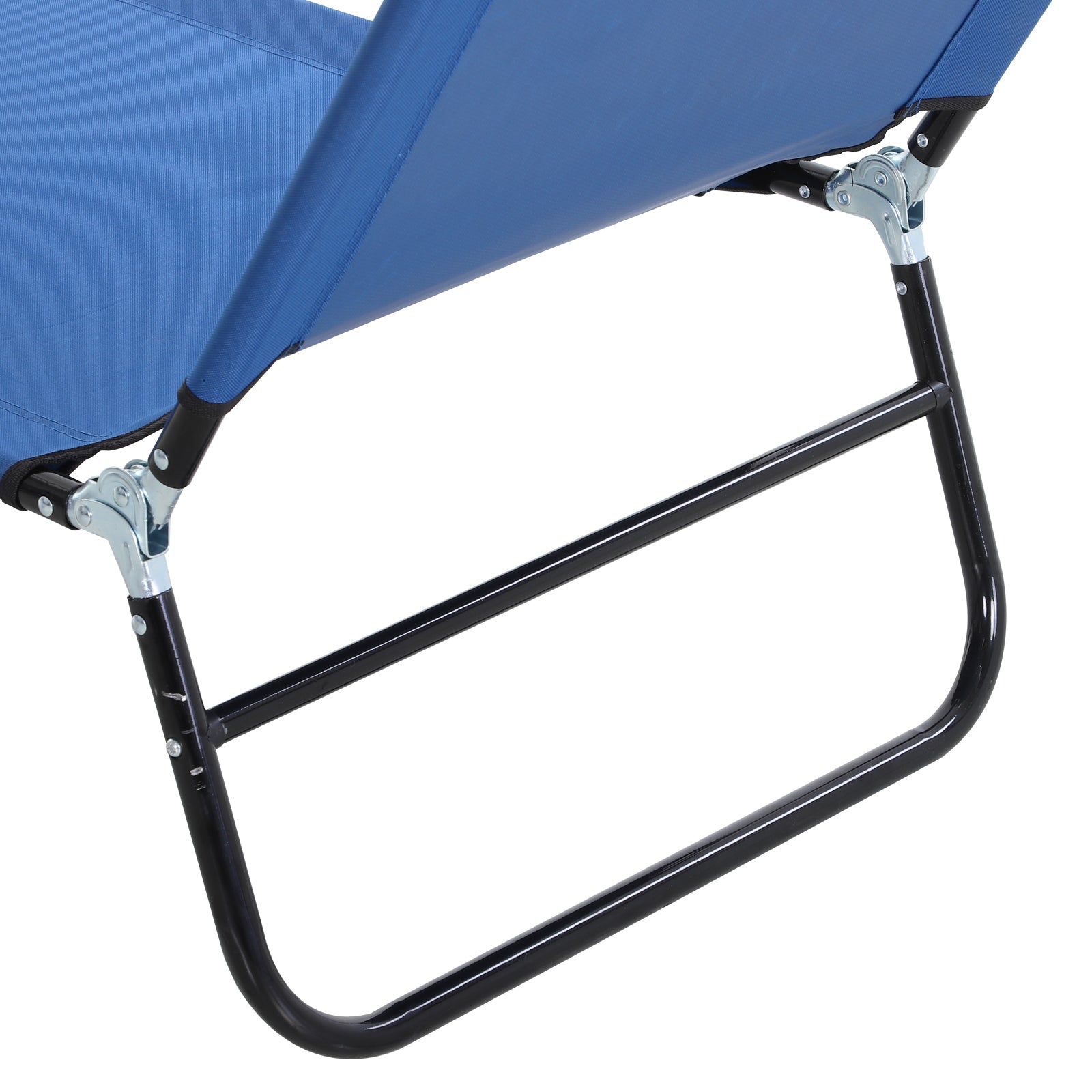 Folding Reclining Sun Lounger with 5 Adjustable Positions for Garden Outdoor Pool Terrace Camping Load 120 kg 188x56x28 cm Blue
