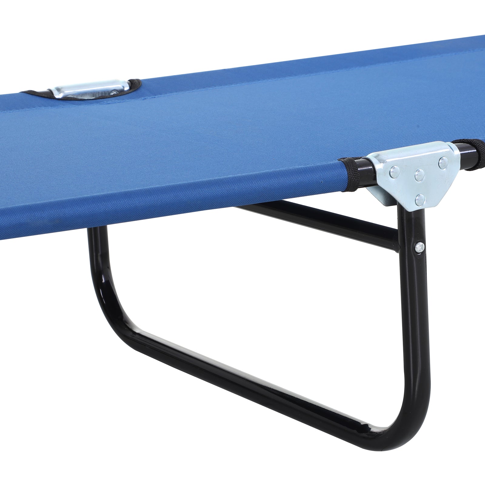 Folding Reclining Sun Lounger with 5 Adjustable Positions for Garden Outdoor Pool Terrace Camping Load 120 kg 188x56x28 cm Blue