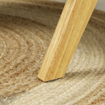 Living Room Armchair Nordic Armchair Upholstered in PU with Armrests and Rubber Wood Frame for Bedroom Load 120kg Cream