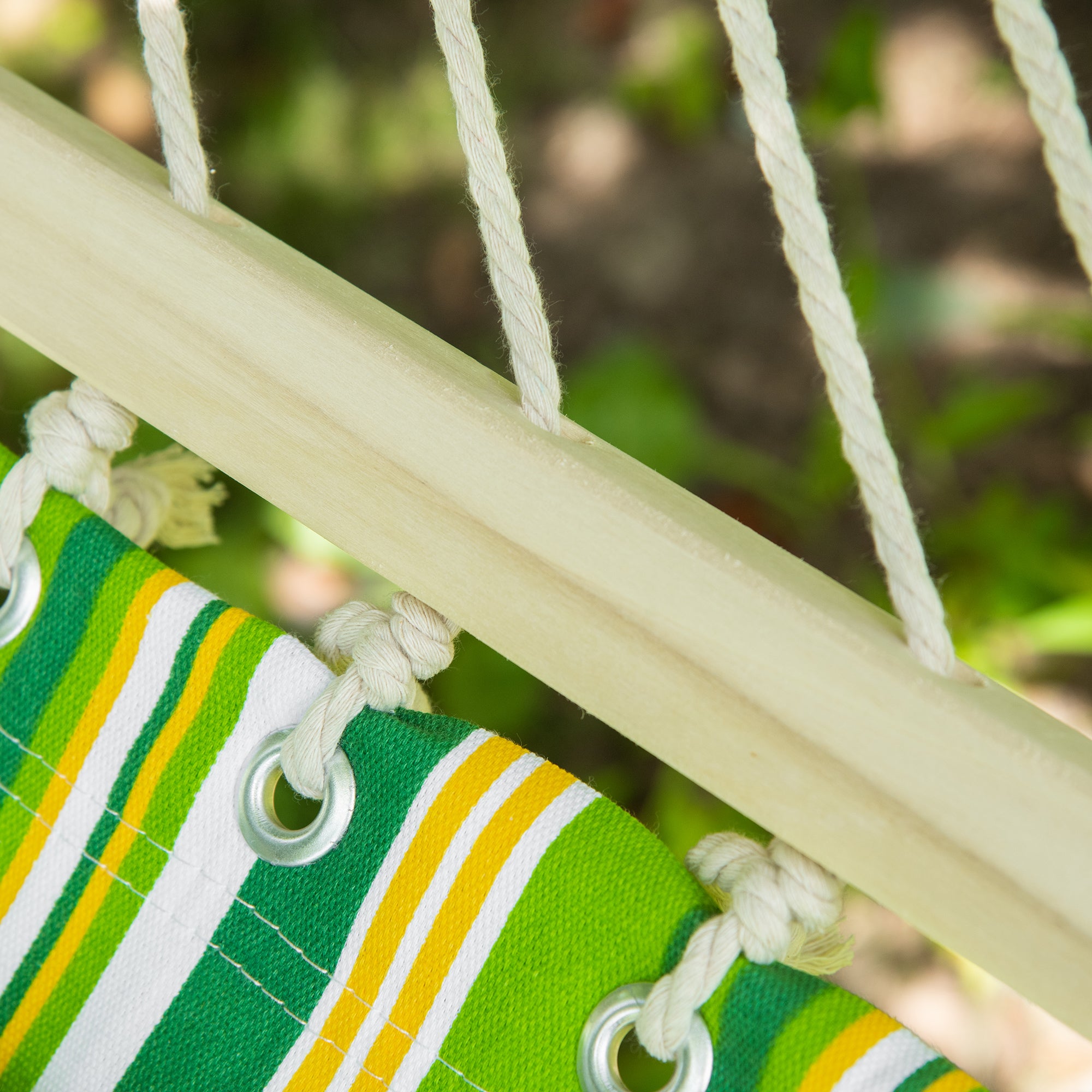 Hammock Double Garden Hammock for 2 Persons, Suspended Swing for Camping in Cotton and Polyester with Pillow 188x140cm