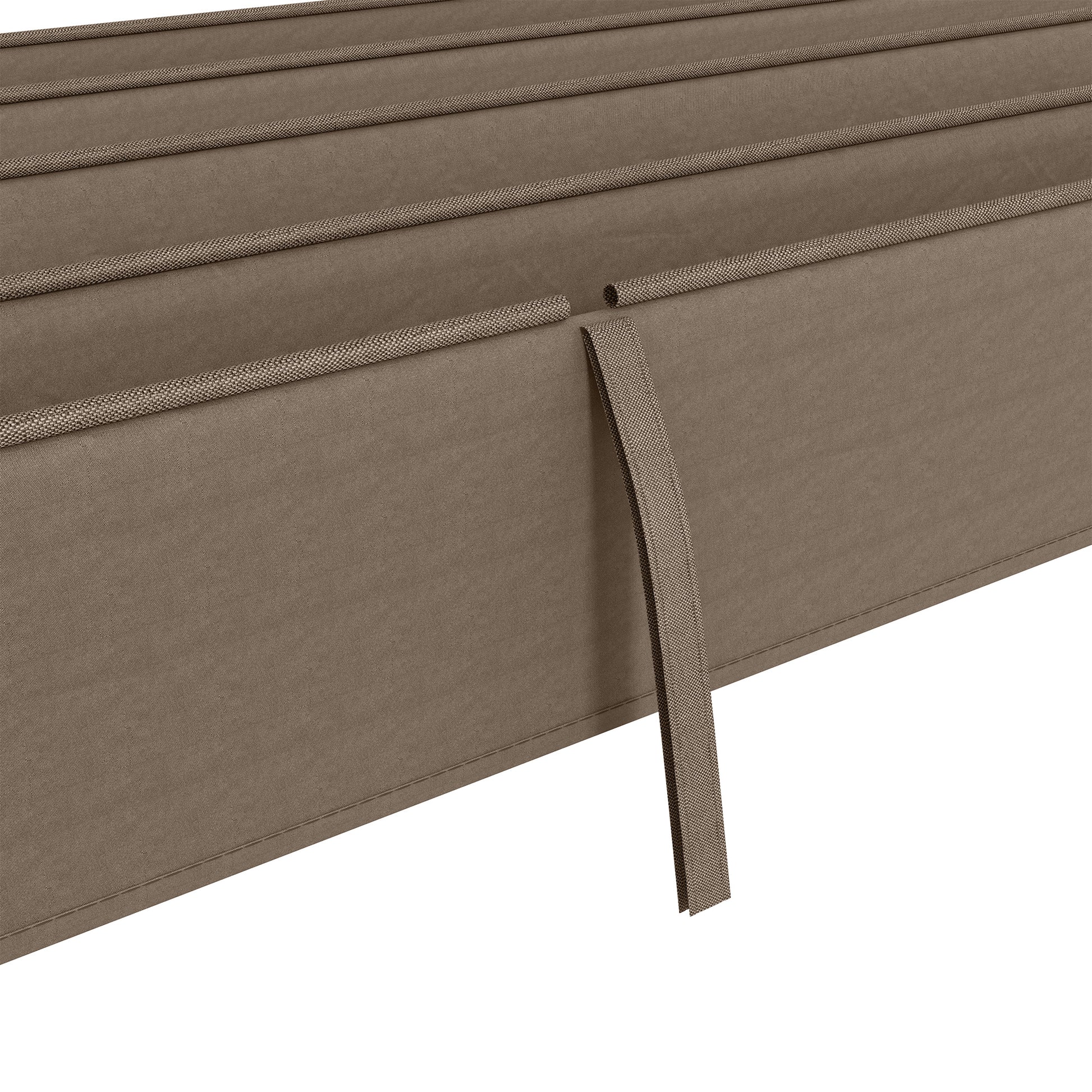 Replacement Canopy for 2.85 x 2 m Pergola, water-repellent retractable Wave Canopy with rain drainage holes, UV protection 30+, winterproof Shade Cover for garden, balcony, terrace, Coffee