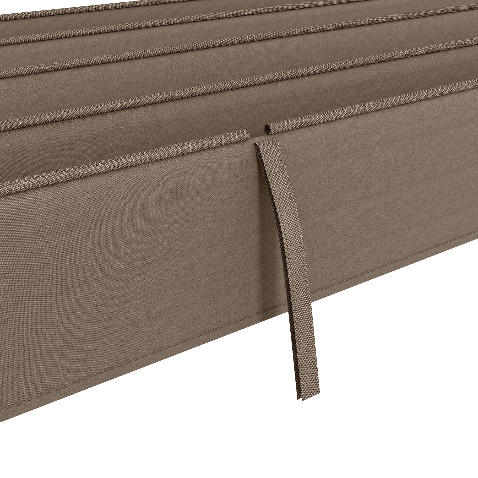 Replacement Canopy for 2.85 x 2 m Pergola, water-repellent retractable Wave Canopy with rain drainage holes, UV protection 30+, winterproof Shade Cover for garden, balcony, terrace, Coffee