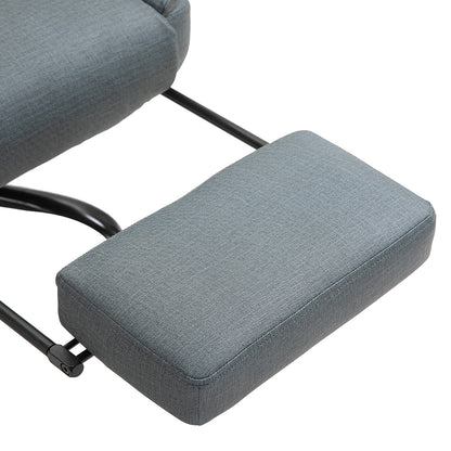 Office Chair Ergonomic Executive Chair 360° Swivel Computer Chair Height Adjustable with Headrest and Padded Armrests with Footrest Faux Leather 68 x 80 x 120-126 cm