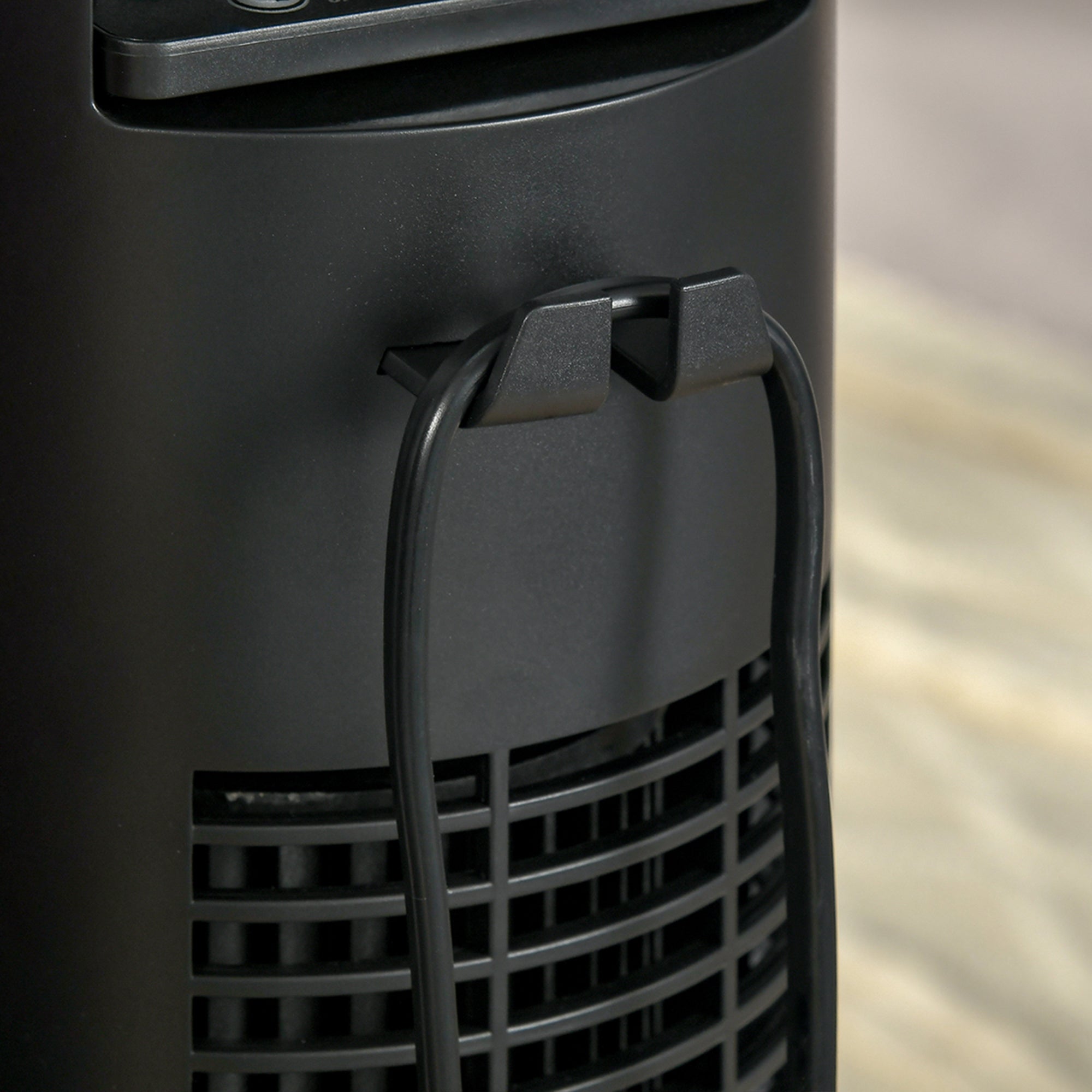 Tower Fan Quiet with Remote Control 117 cm 70° Oscillating Floor Fan with 4 Modes, 3 Speeds, 12 Hr Timer, LED Display, Black
