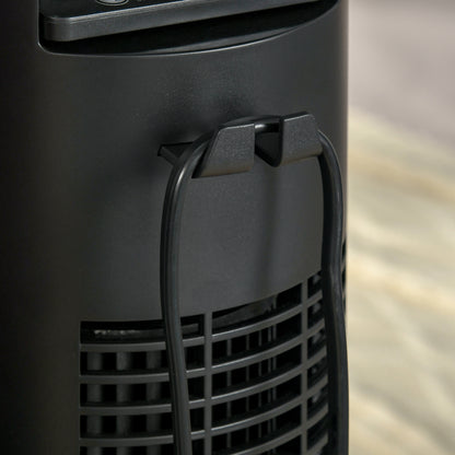 Tower Fan Quiet with Remote Control 117 cm 70° Oscillating Floor Fan with 4 Modes, 3 Speeds, 12 Hr Timer, LED Display, Black