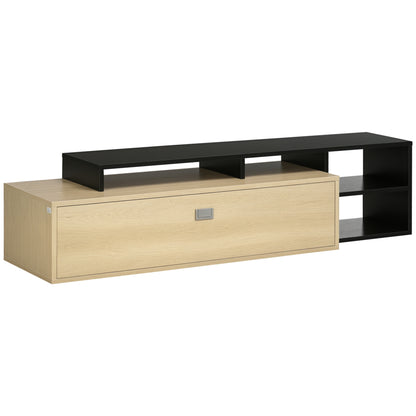 TV Stand, TV Cabinet, TV Mount for TVs up to 65 inches with Removable Shelf, Contemporary Style, Swinging Door for Living Room Bedroom