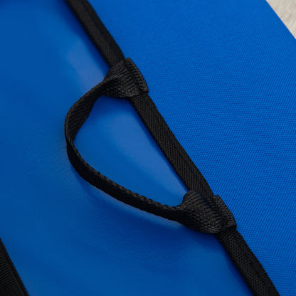 Small Size Foldable Dog Bed for Indoor and Outdoor, Raised Dog Cot, Steel and Oxford Fabric, 71x58x20 cm, Blue