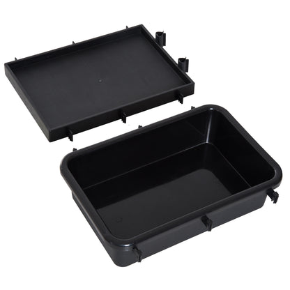 Cleaning Trolley Cleaning Trolley Mop Trolley with 4 smooth-rolling wheels Black+Blue+Orange 111 × 63.3 × 103 cm