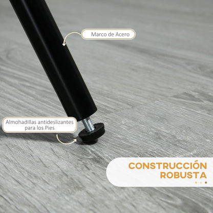 Set of 2 High Kitchen Stools with Swivel Seat Bar Stools Upholstered in Linen Touch with Backrest and Steel Legs for Dining 41.5x47.5x90 cm Gray