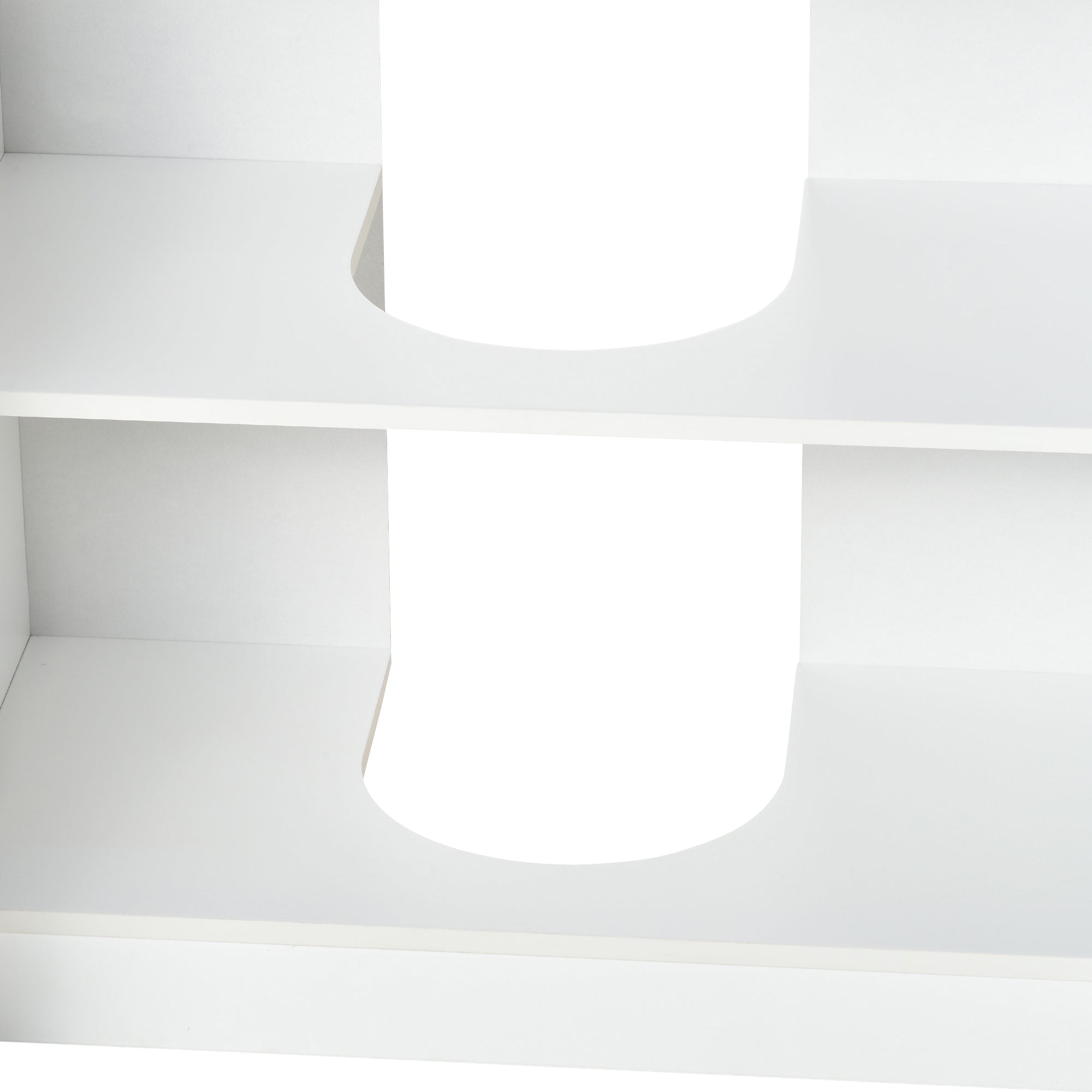 Under Sink Bathroom Cabinet Floor Standing Wooden Unit with 2 Doors and Interior Shelf Modern Style 60x30x60.5 cm White
