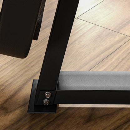 SPORTNOW Weight Plate Stand Barbell Bar Holder Storage Rack Olympic Weight Tree Max. Capacity 300 kg