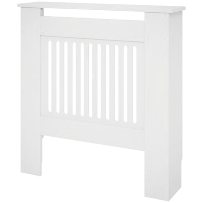extendable radiator cover radiator cover with shelf, slats, radiator cover radiator cover 78 x 19 x 81 cm White