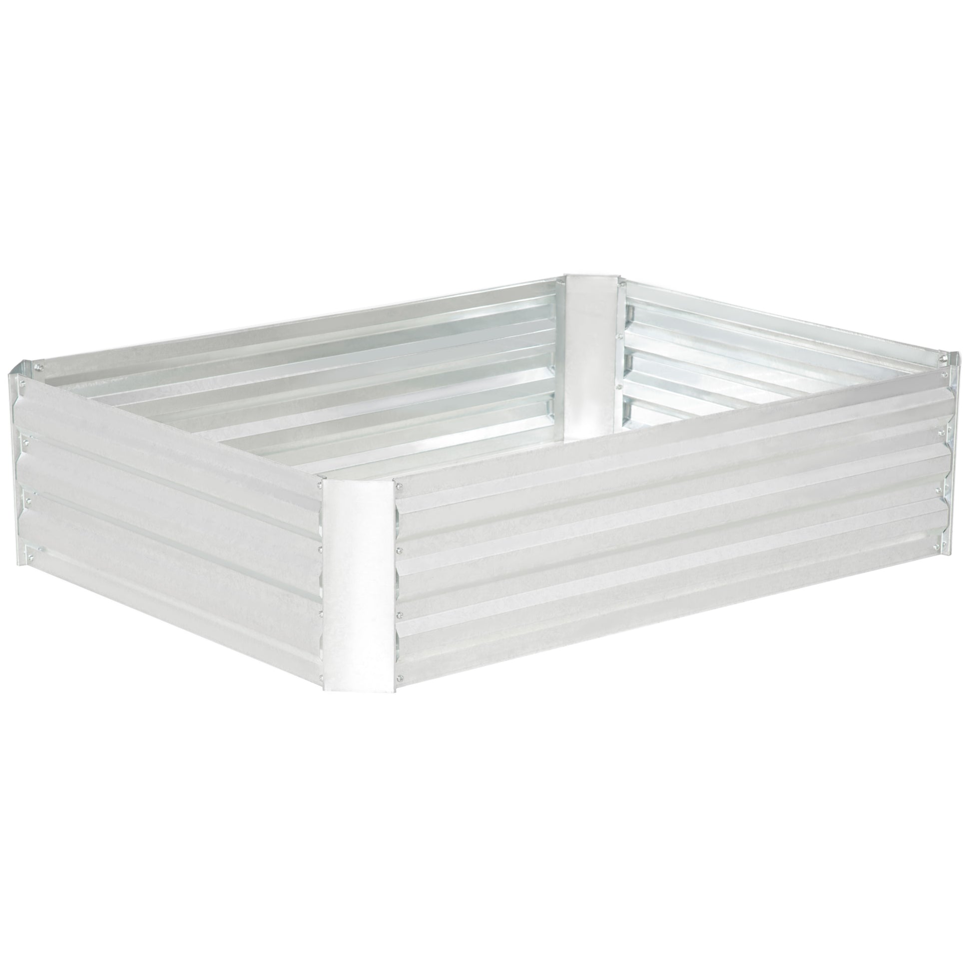 Raised Bed Made of Steel, Planting Bed Greenhouse Garden Bed Flower Box Stackable, Planter Vegetable Bed 120x90x30cm for Garden Balcony, Planter for Flowers, Plants, Vegetables