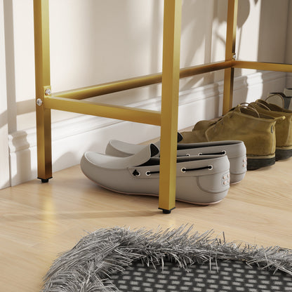 Console Table, Console Furniture, with 2 Drawers, Steel Frame, Entry Console, with Non-Slip Feet, for Entryway, Living Room, White