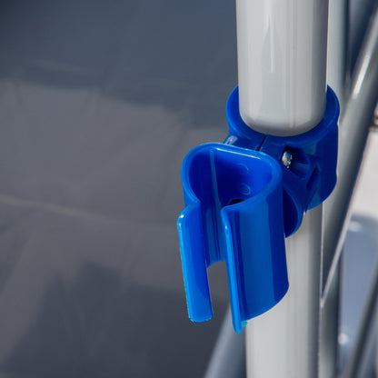 Professional Multipurpose Cleaning Trolley with 4 Buckets Wheels Canvas Bag 118 × 73 × 103cm