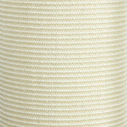 Cat Scratching Post 85cm High Scratching Pole with Sisal Rope, Tilt Protection Cat Scratching Tree for Medium Sized Cats, Cream White