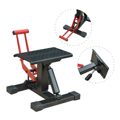 Universal Adjustable Motorcycle Lift Stand for Motocross Support for Parking or Repair Damping Load 150kg Steel