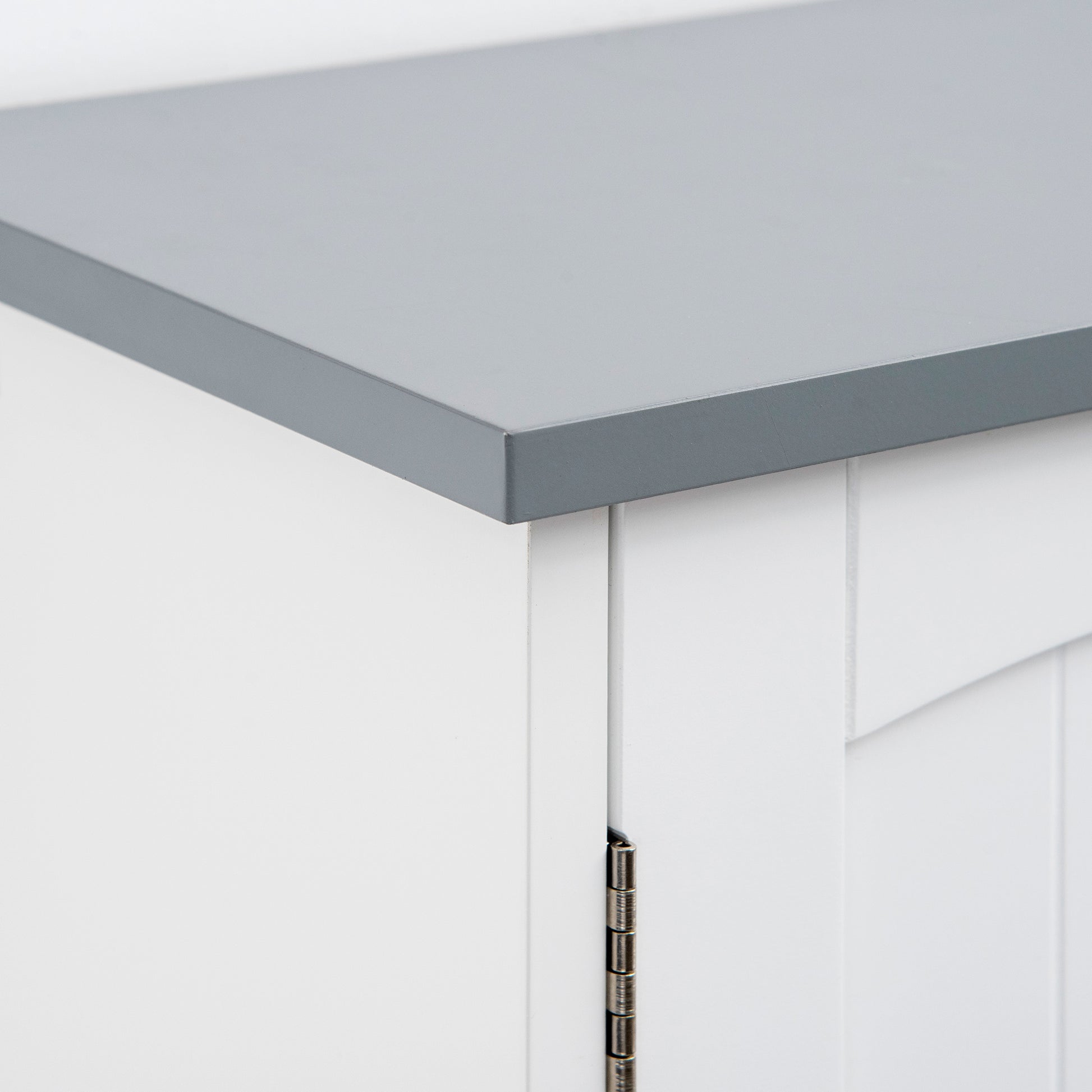 Over-the-Toilet Bathroom Cabinet with Double Door Cupboard, Adjustable Shelf, and Open Compartments, 64 x 22 x 165 cm, White