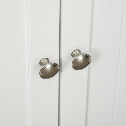 Kitchen Cabinet Buffet Cupboard Modern Storage Cabinet with Adjustable Shelves and 12 Spice Racks, Pantry for Dining Room, Living Room, 60 x 30 x 104 cm, White