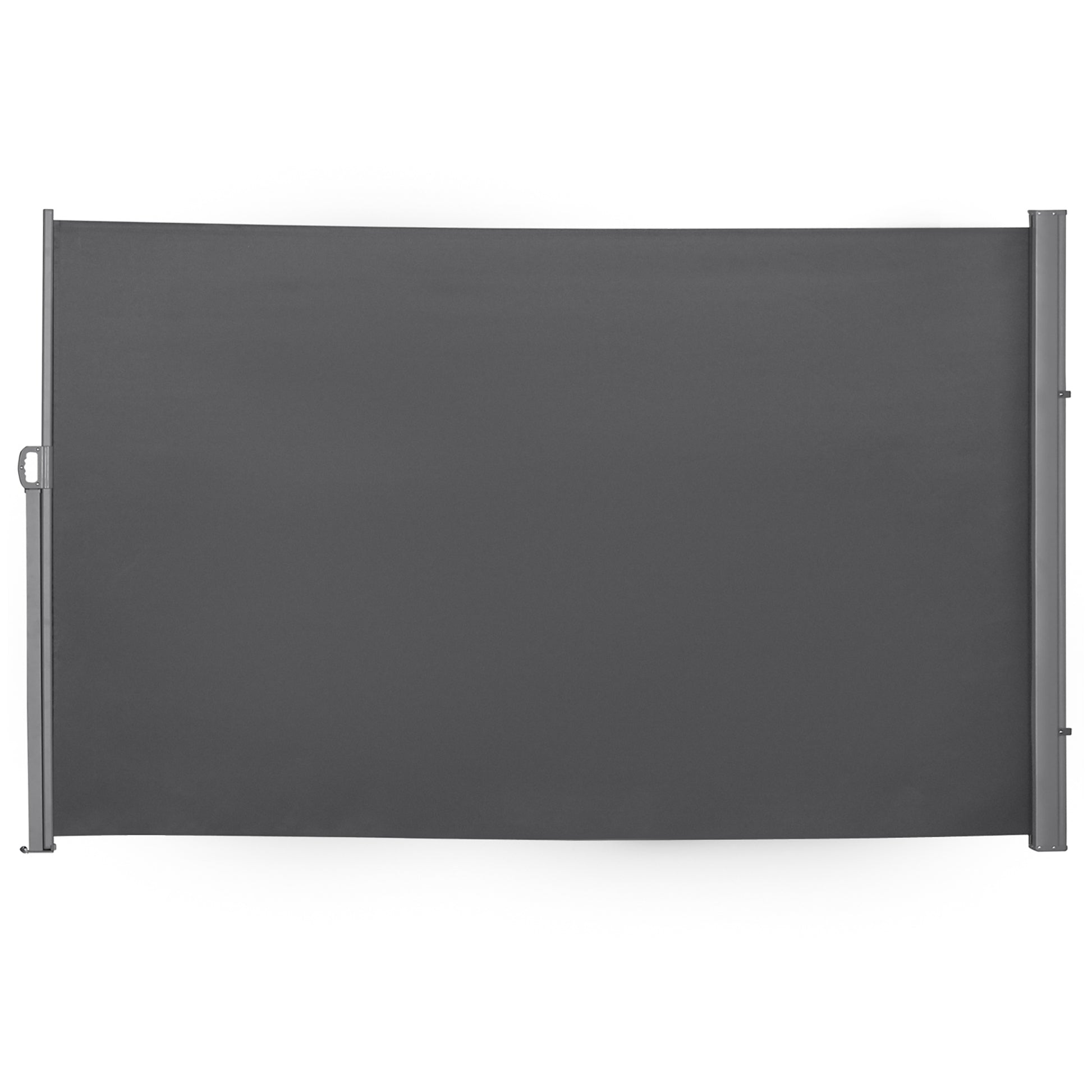 Retractable Side Awning 300x180 cm Roll-up Screen Privacy Screen Waterproof and Anti-UV Privacy Protection for Garden Balcony Terrace Gray