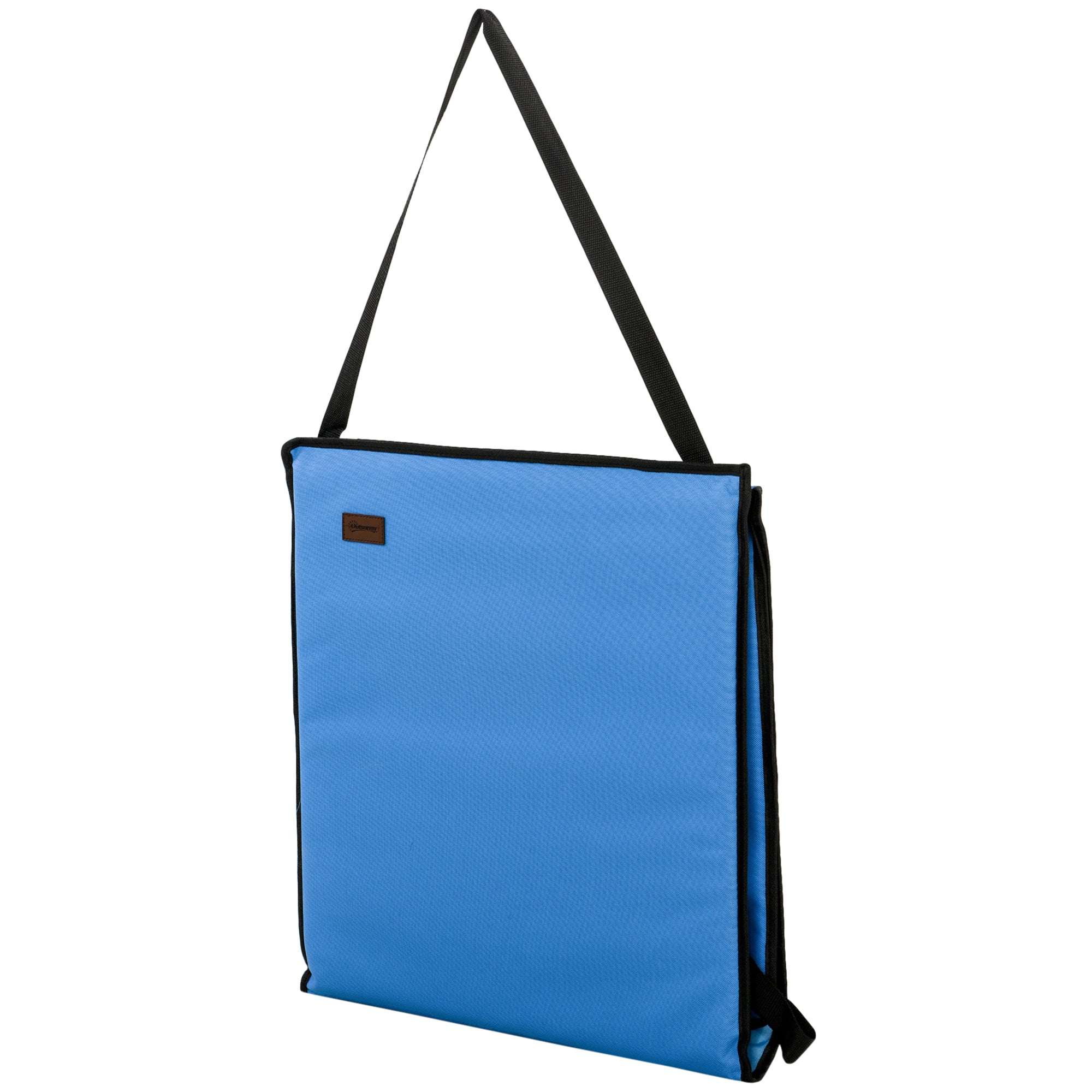 Set of 2 Padded Beach Mats - Beach Mattress - Beach Mats - Multi-Position Reclining Backrest - Included Carrying Bag - Blue Oxford Steel
