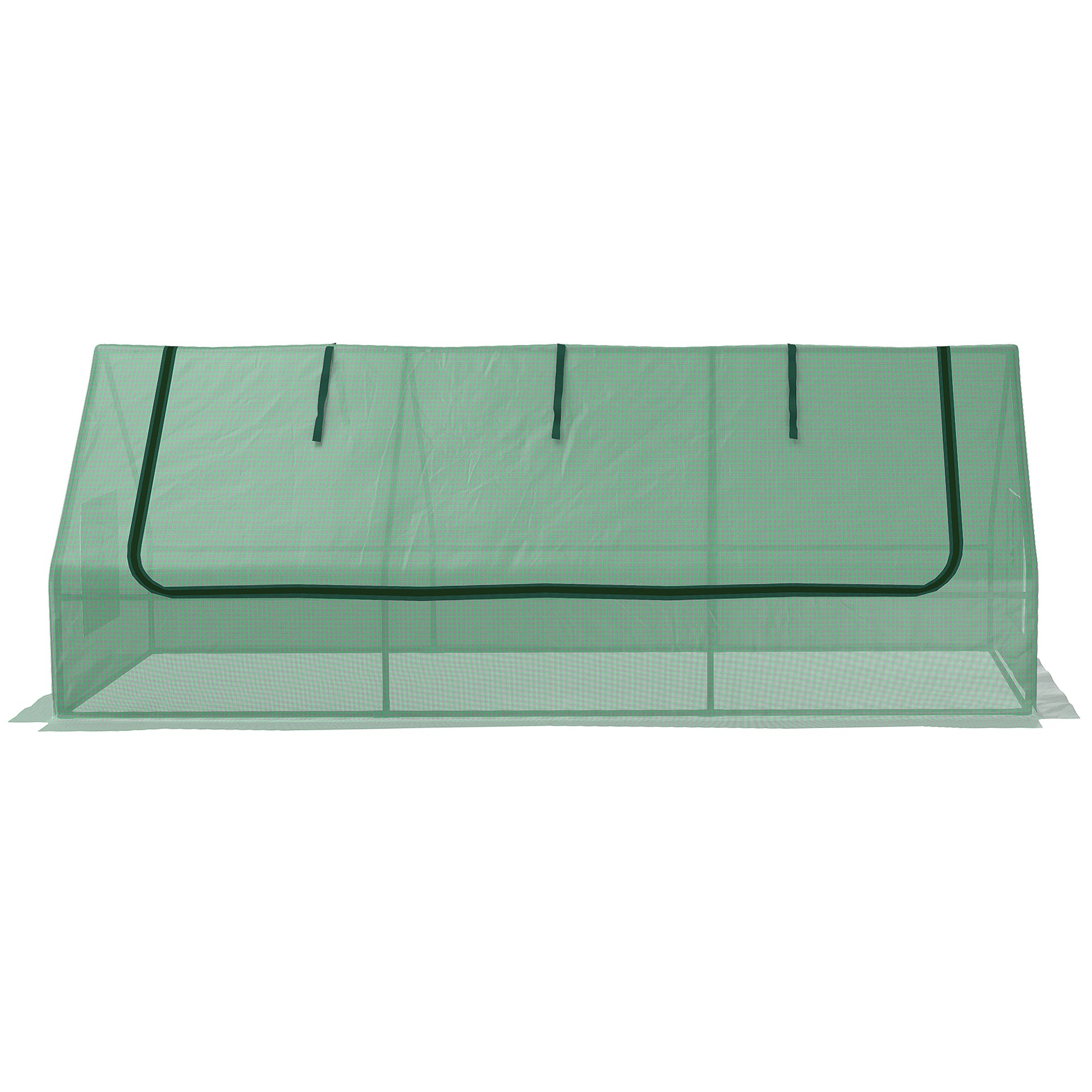 Greenhouse with Windows, PE Grid Film, UV Resistant Foil Greenhouse Made of Steel, Greenhouse for Balcony, Garden 240x90x90cm, Tomato Greenhouse for Vegetables, Flowers, Plants, Green