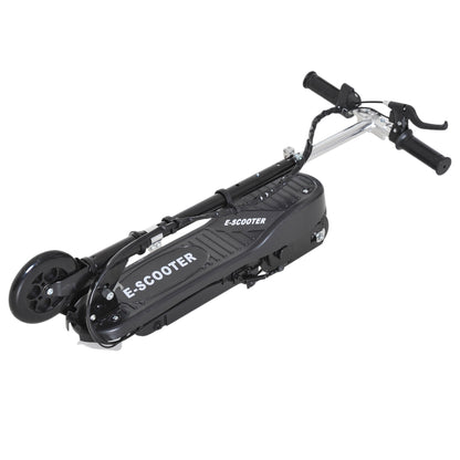 Electric Scooter for Kids 7+ Years Foldable Scooter with Adjustable Height Rechargeable 24V Battery Speed up to 12 km/h and Brake Load 50 kg 74x36x82.5-92.5 cm Black